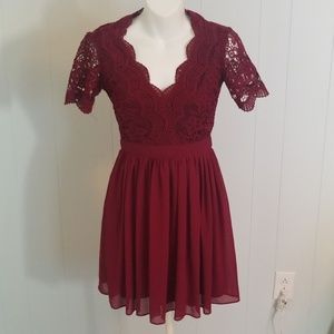 Stunning Burgundy Dress
